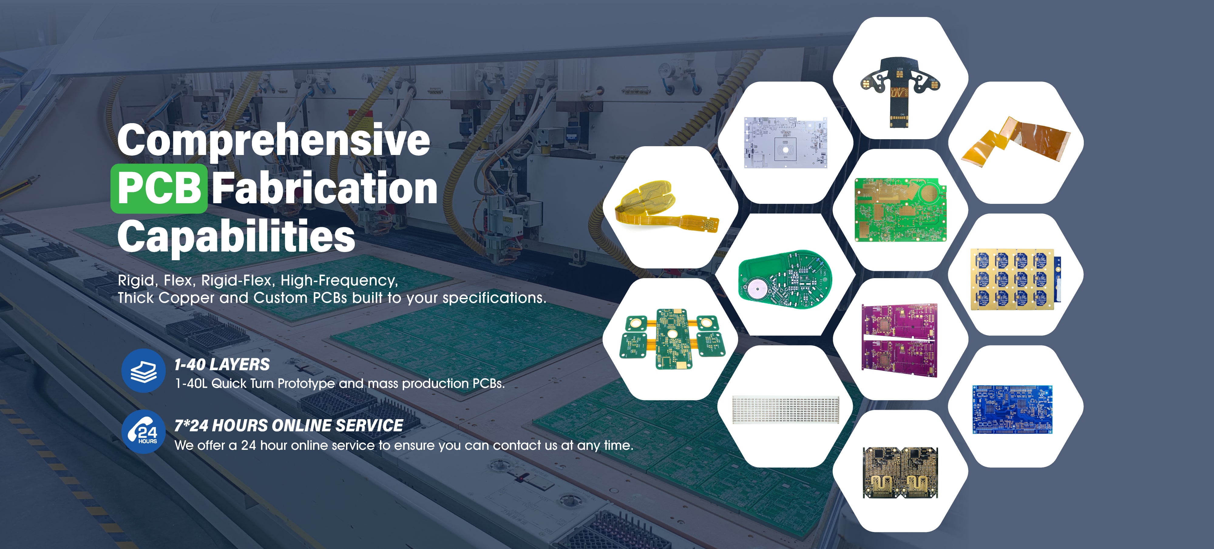 Comprehensive PCB Fabrication Capabilities