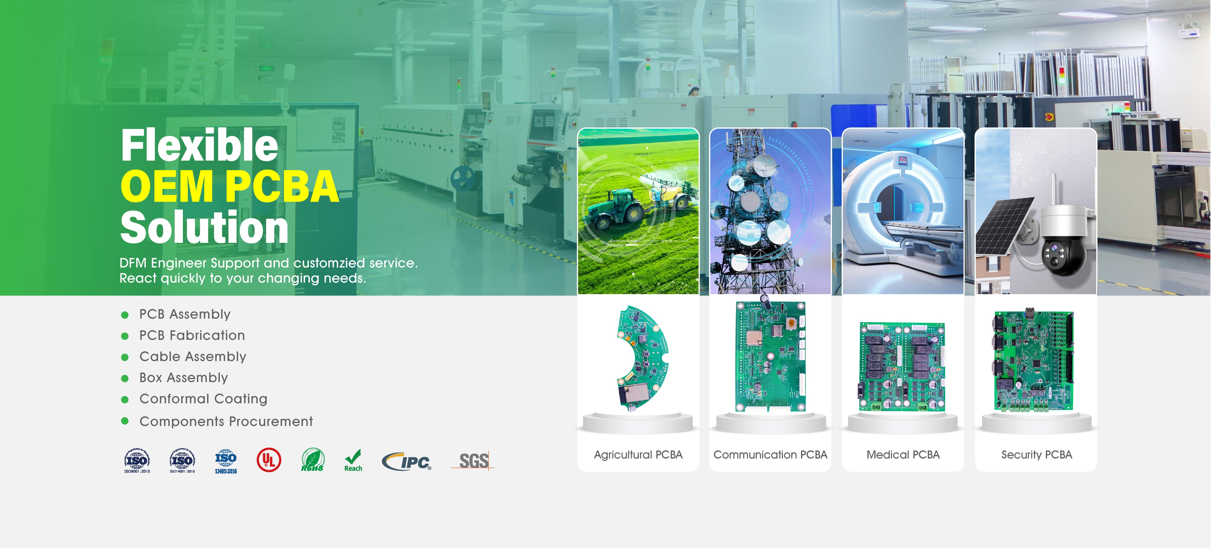 Flexible OEM PCBA Solution